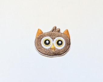 SALE* Cute Owl Patch: Adorable Embroidered Badge / Patch - Iron-On / Sew-On Applique for Jackets, Backpacks. Pet Lovers, DIY Projects