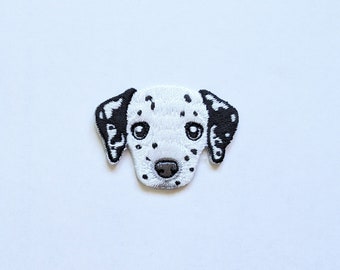 Adorable Dalmatian Dog Patch: Puppy Embroidered Badge - Iron-On / Sew-On Applique for Jackets, Backpacks. Pet Lovers, DIY Projects