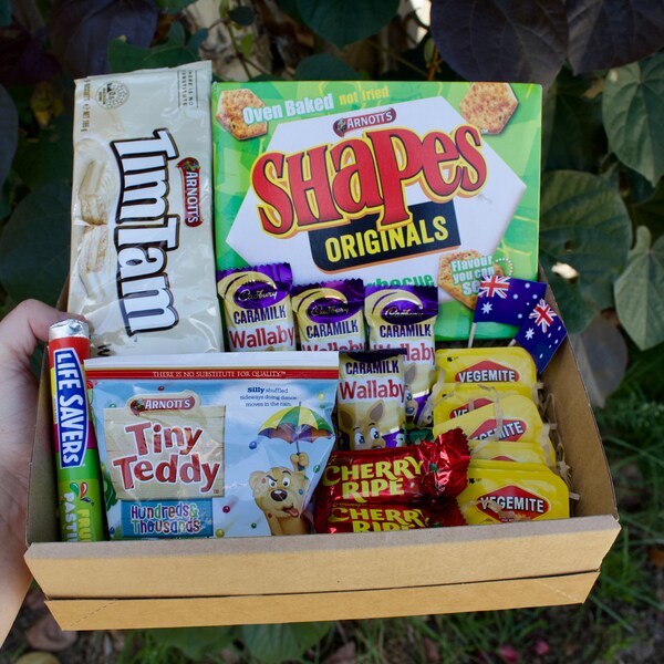 Australian snack variety box, Aussie treat box,