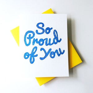 Proud Of You Card - New Job Card - Job Promotion Card - You Did It Card - Cute Congratulations Card - Graduation Card - Congratulations Gift
