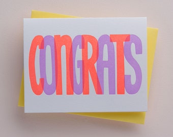 Congrats Card -  Congratulations Gift - Congratulation Card - New Job Card - Job Promotion Card - Coming Out Card - New Job Gift for Him