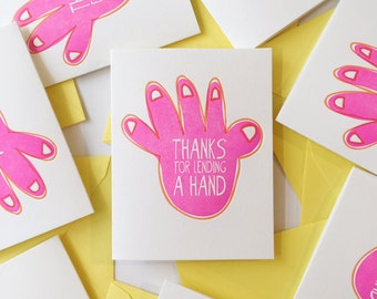 Funny Thank You Card for Mentor - Therapist Gifts - Punny Thank You Card - Gratitude Card - Cute Nurse Appreciation Card - Letterpress Cards