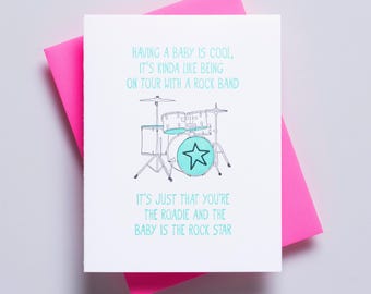 Funny Baby Card - Baby Congratulations Card - Funny Baby Card - Congrats Baby Card - Cute New Baby Card - Expecting Card for Mom - Baby Boy