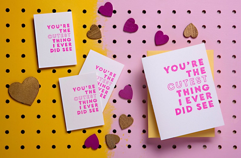 You're the cutest thing I ever did see full size card Etsy