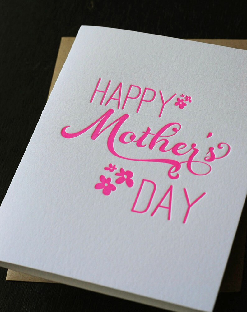 Happy Mothers Day Card from Daughter First Mothers Day Step Mom Gift Expecting Mom Gift First Mothers Day 1st Mothers Day Gift image 2