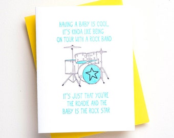 Funny Baby Card - Baby Congratulations Card - Funny Baby Card - Congrats Baby Card - Cute New Baby Card - Expecting Card for Mom - Baby Boy