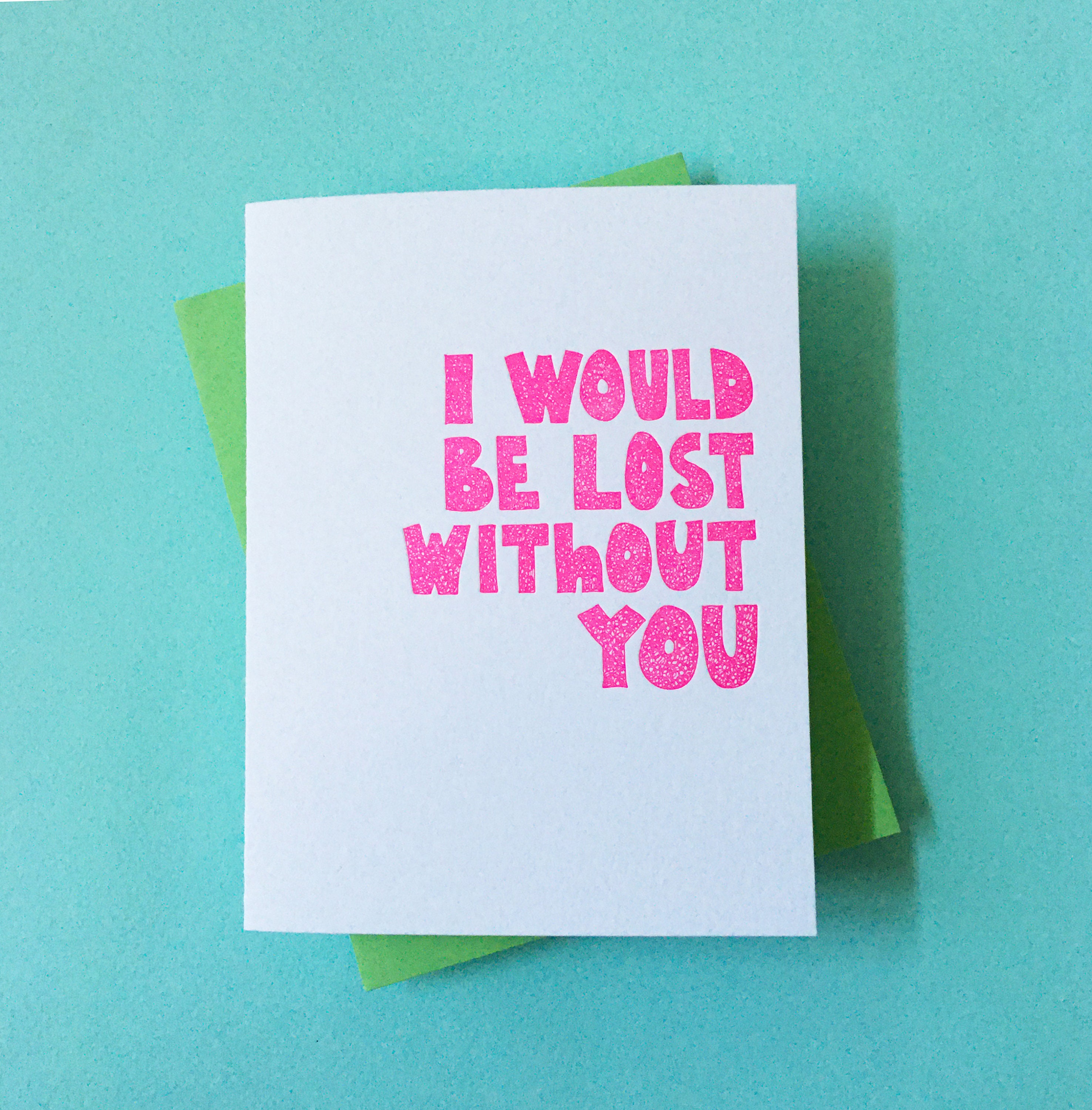 Happy Anniversary Card for Boyfriend - Lost Without You Card for Him ...