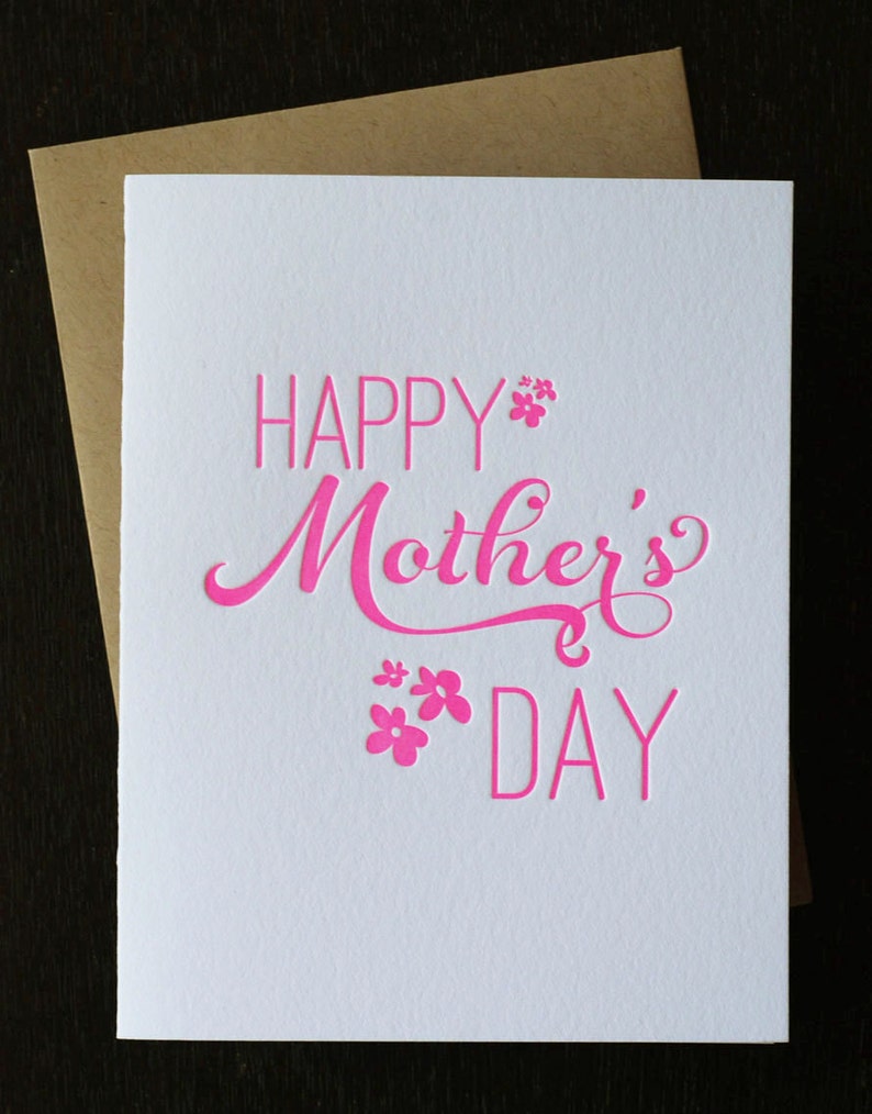 Happy Mothers Day Card from Daughter First Mothers Day Step Mom Gift Expecting Mom Gift First Mothers Day 1st Mothers Day Gift image 1