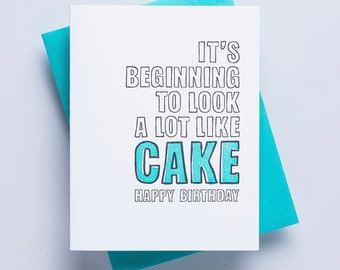 Funny Birthday Card for Her - December Birthday Card - Letterpress Birthday Card for Him - Brother Birthday Card - Boyfriend Birthday Card