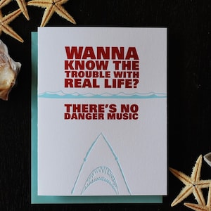 Funny Sympathy Card Shark Card Get Well Soon Card Funny Cancer Card Recovery Card Sobriety Card Mental Health Card for Friend image 2