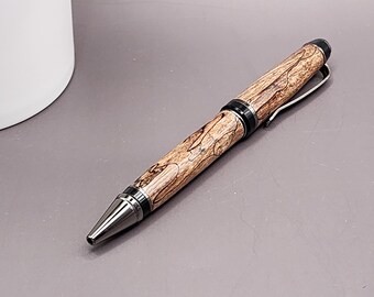 Cigar pen in spalted maple beechwood