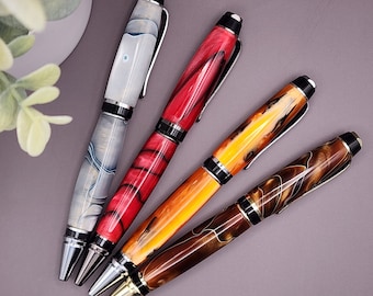 Cigar Pens for home or office. Gifts for all occasions. Handcrafted, acrylic, ballpoint pen