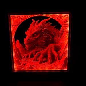 Dragon Etched Mirror - Etsy