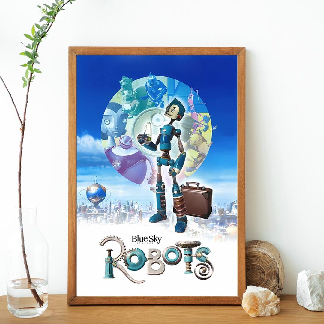 Robots 2005 Movie Poster, Quality Canvas Print, Poster Gift, Wall Art ...