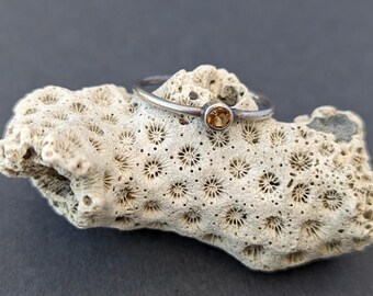 Smalle citrien stapelring