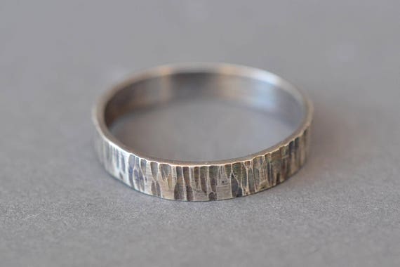 8mm Wide Tungsten Carbide Mens Wedding Band With Wood Grain Inlay Mullen Brothers