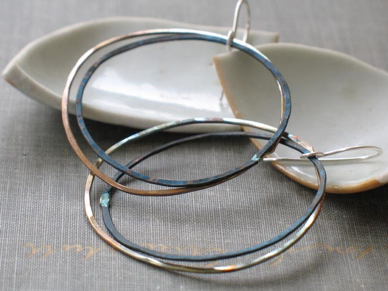 The Two-Tone Sierra Bar Hoops