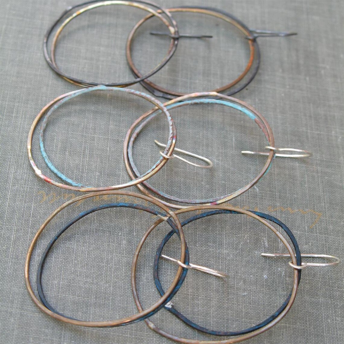Lira Two Tone Hoops