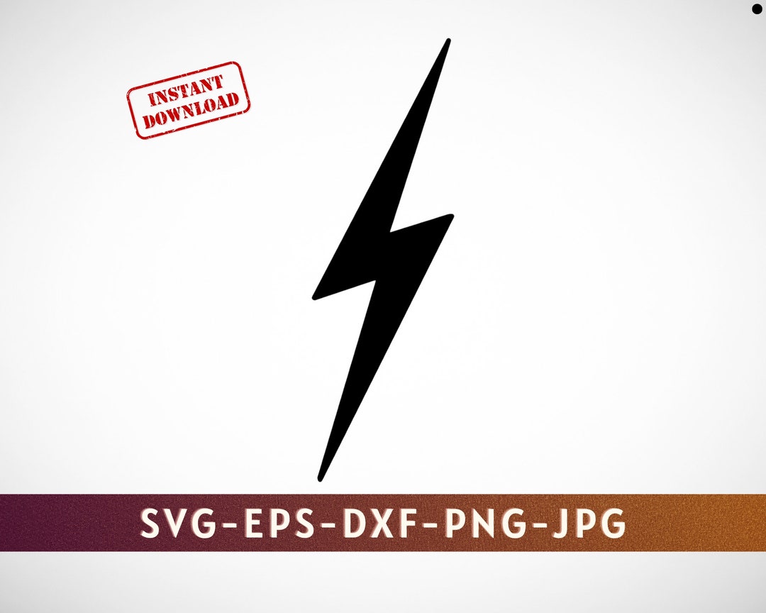 Lightning Bolt Svg Digital Download, SVG, Png, Dxf, Eps, Lightning Svg ...