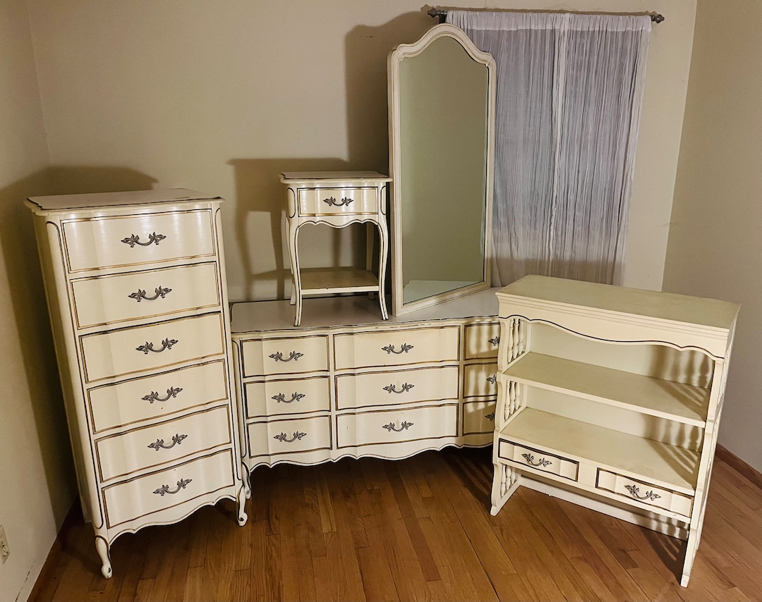 chinese dress ladies Cinderella Antique White Dresser