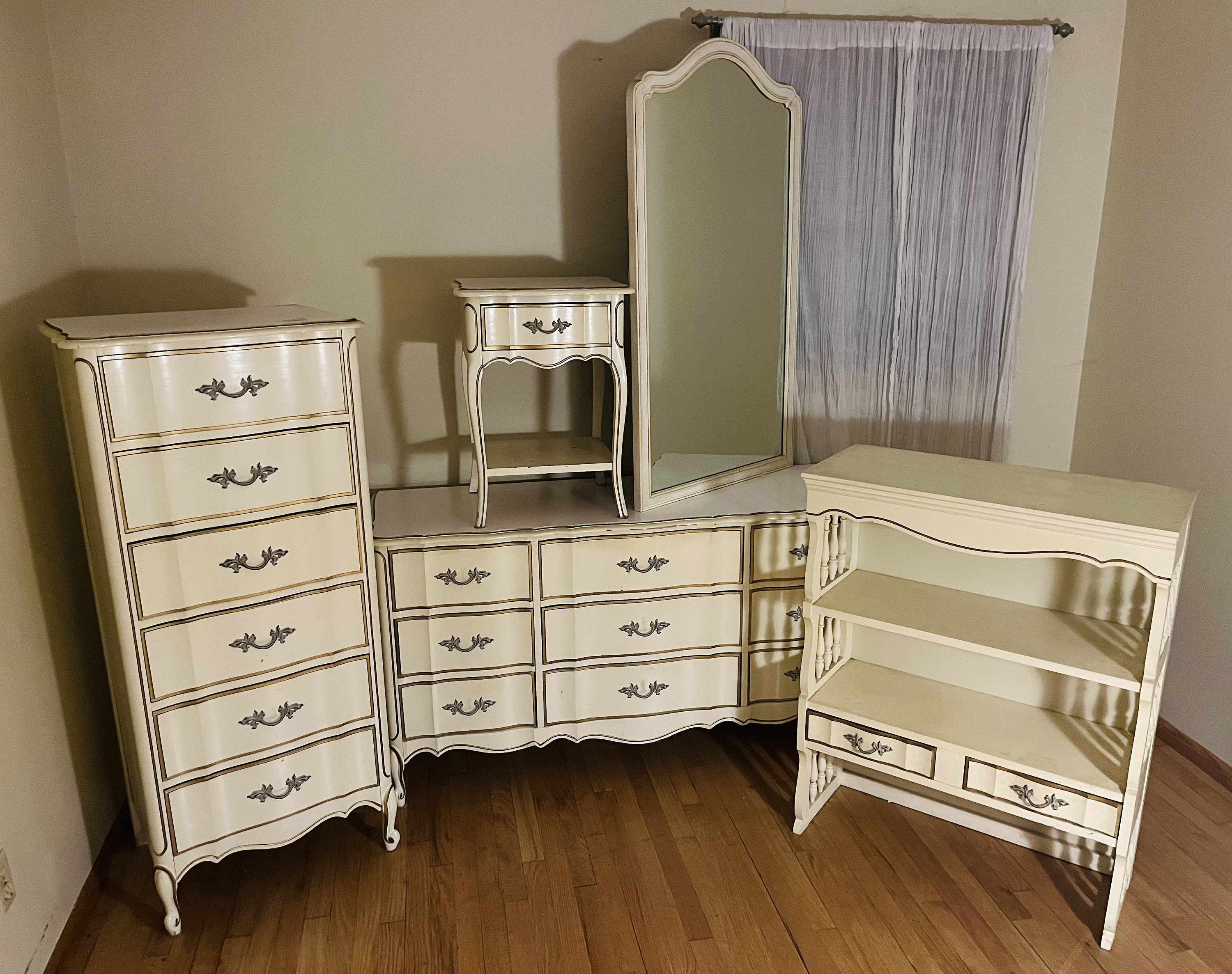 Dixie Vintage French Provincial Six Piece Bedroom Set Etsy