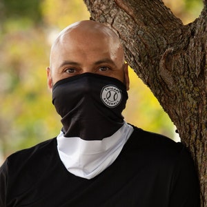 Chicago White Sox Gaiter Face Covering Mask (3 Sizes - Youth, S/M, L/XL) - WHITESOX - Black & White