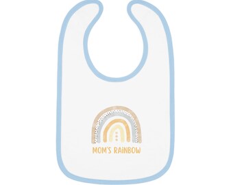 Baby Contrast Trim Jersey Bib