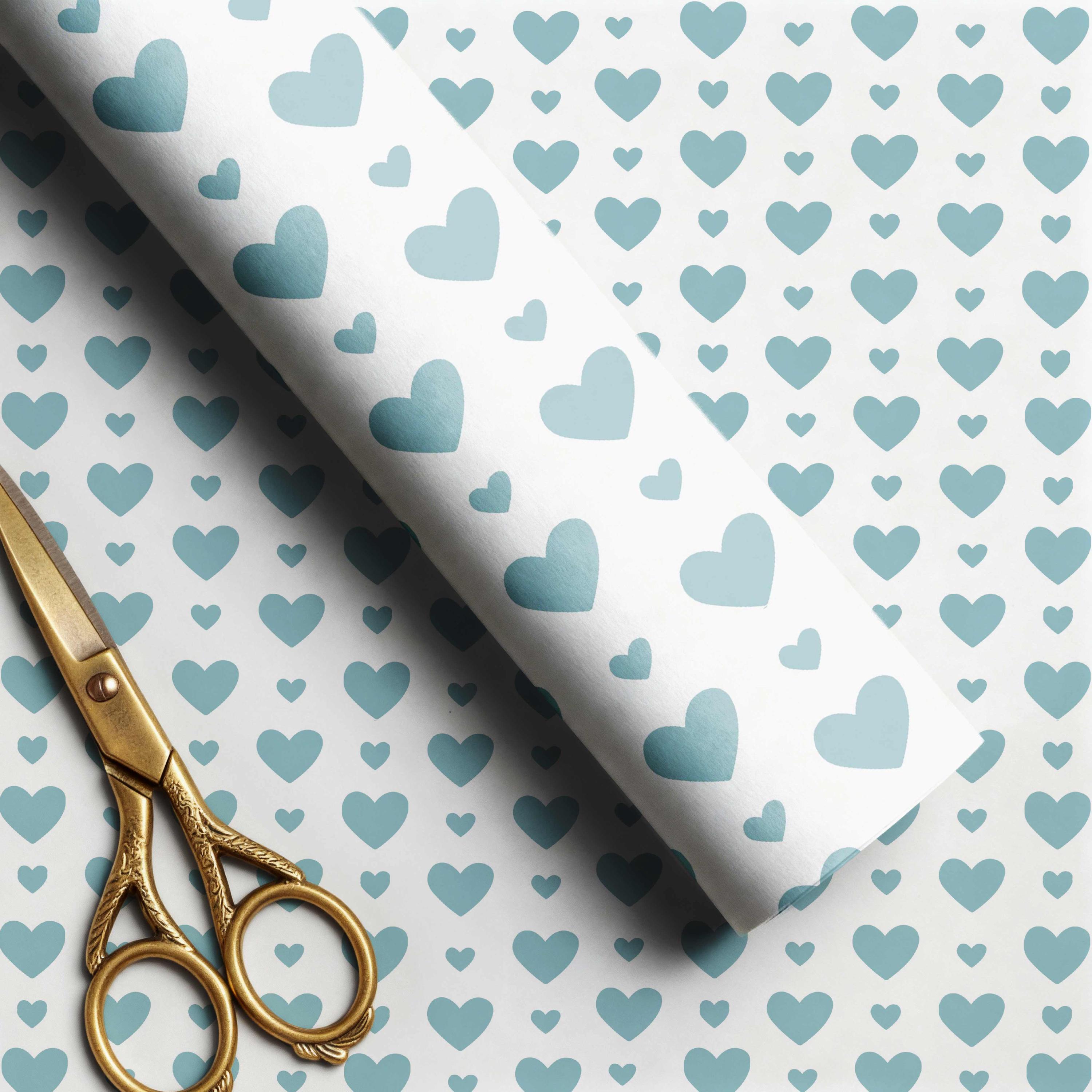 Teal Printable Gift Wrap, Seamless Wrapping Paper Pattern, Elegant Teal ...