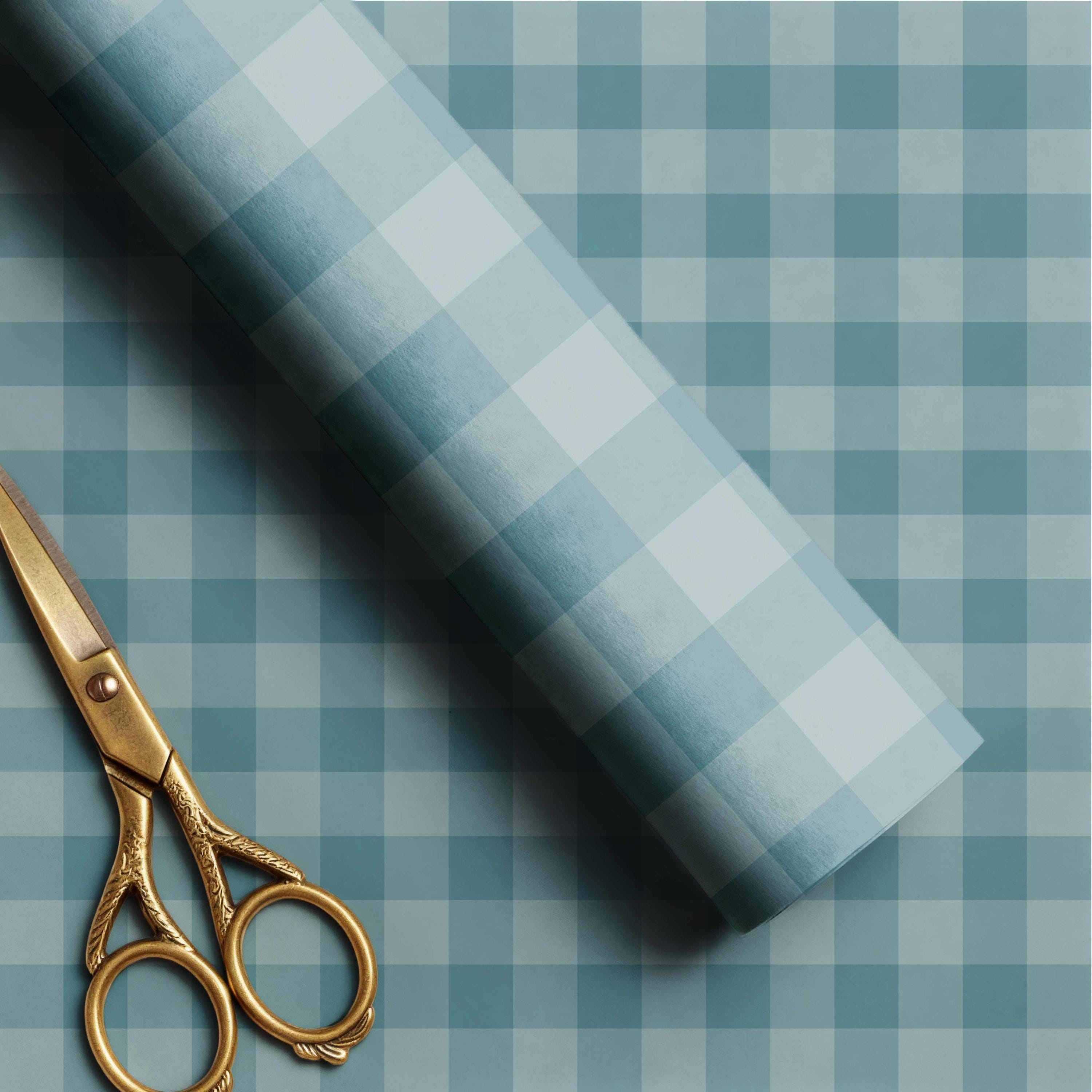 Teal Printable Gift Wrap, Seamless Wrapping Paper Pattern, Elegant Teal ...