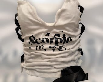 VIRAL Frozen Look Epoxy Resin Corset Top: Custom Concert Shirt