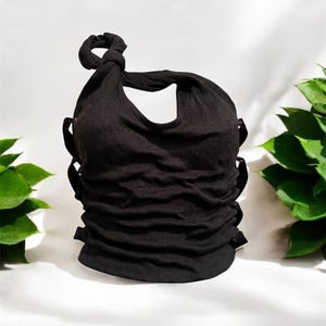Highly Requested Black Frozen Epoxy Corset Tank Top: Wet Look Statement Piece for special occasions