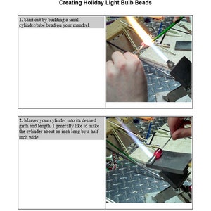 Tutorial Creating Lampwork Holiday Light Bulb Beads image 2