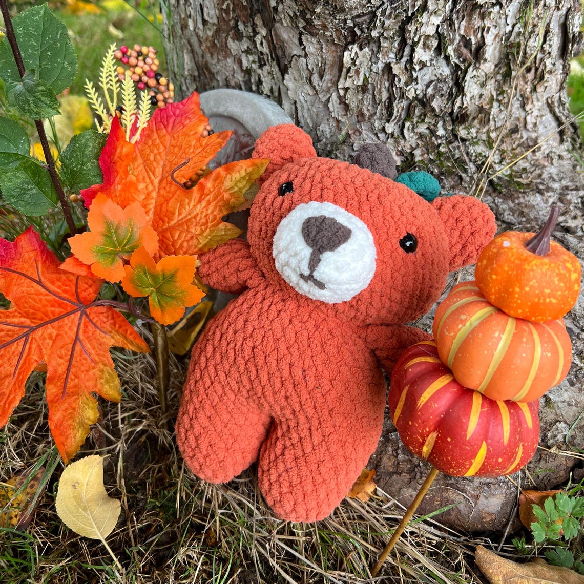 Pumpka-booty Bear || Crochet Pattern PDF - Etsy