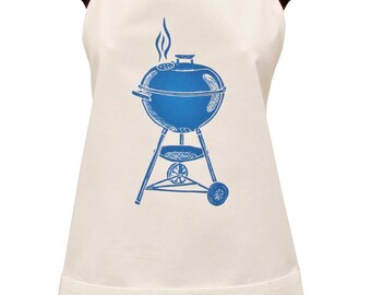 SALE  grill organic cotton full apron