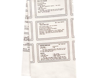 Second Best Retro Recipes desserts organic tea towel