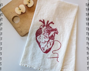 NEW Mending Heart tea towel