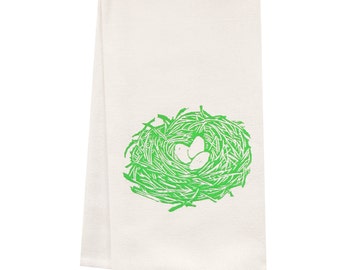 ORGANIC block print nest towel