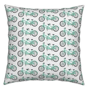 NEW 16x16 aqua tandem bike pillow