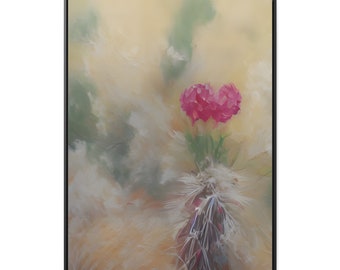 Pink Flower #2 Canvas Wraps, Vertical Frame