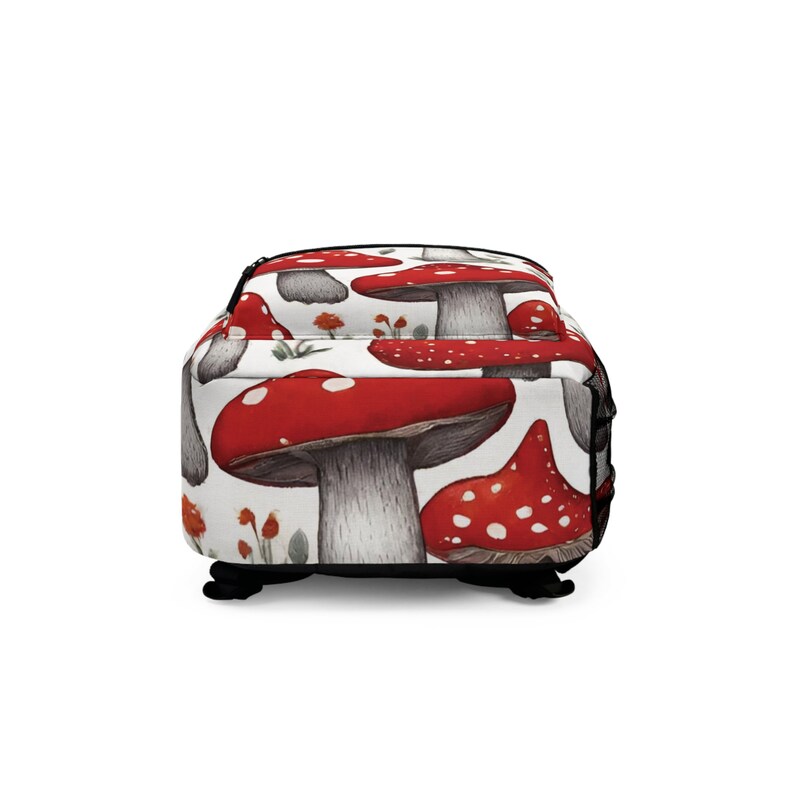 red mushroom Backpack zdjęcie 5