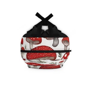 red mushroom Backpack zdjęcie 4