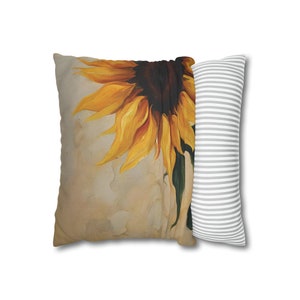 Sunflower Spun Polyester Square Pillowcase zdjęcie 5