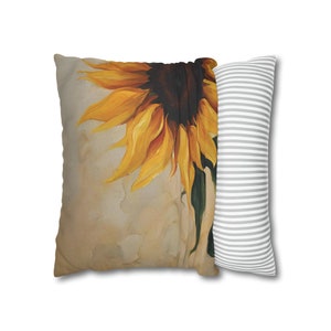 Sunflower Spun Polyester Square Pillowcase zdjęcie 8