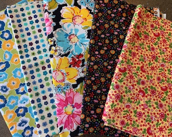 Designer Fabric - Flowers, Garden, Alexander Henry, Michael Miller, Robert Kaufman