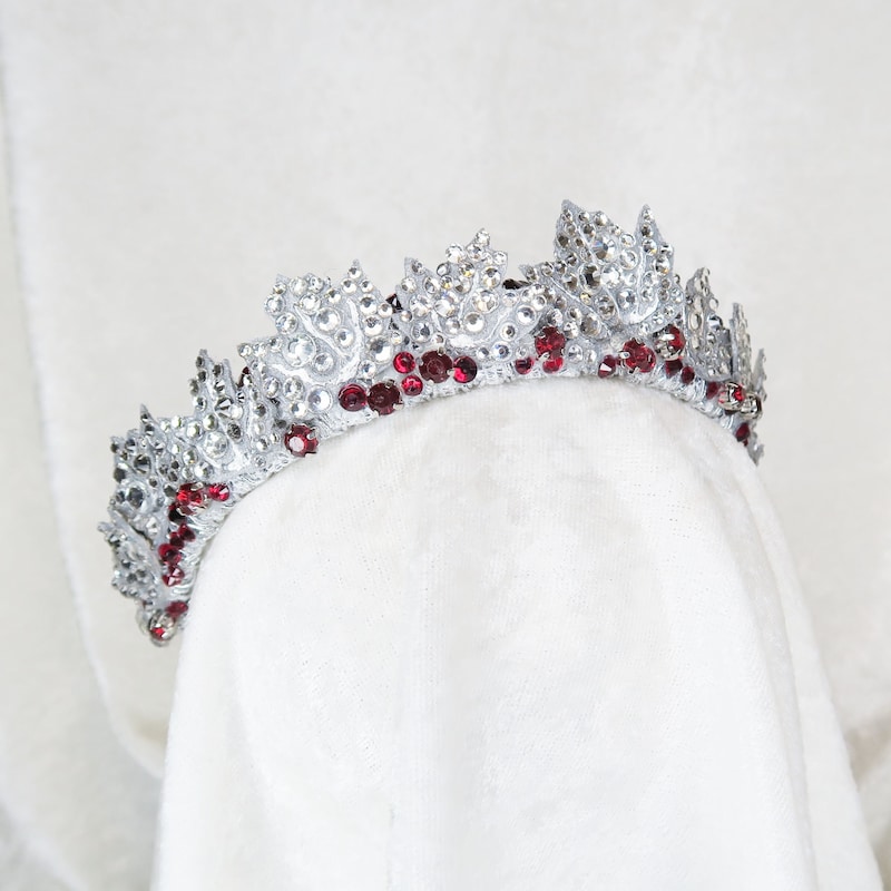 Luxe Pearl and Silver Leaf Tiara