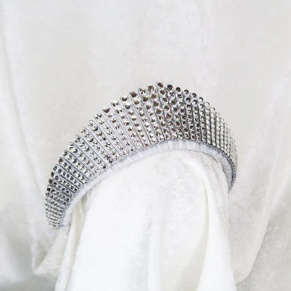 Queen Alexandra Inspired Kokoshnik Tiara - Faux Diamond Rhinestones - by Loschy Designs - MADE TO ORDER, ready to ship in 7 days