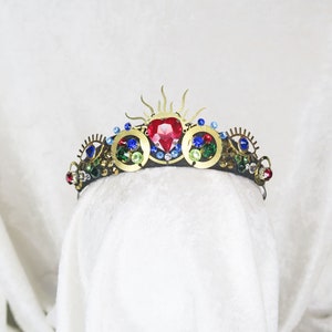 Sacred Heart Small Rhinestone Tiara Loschy Designs MADE TO ORDER, ready to ship in 7 days image 2