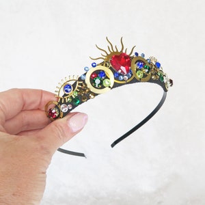 Sacred Heart Small Rhinestone Tiara Loschy Designs MADE TO ORDER, ready to ship in 7 days image 6