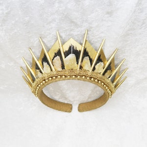 Citrine Golden Blade Crystal Crown Gold Crown with Raw Citrine, MADE TO ORDER 7 days production time image 5