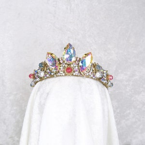 Rapunzel Crown Gold with Rainbow Gemstones by Loschy Designs MADE TO ORDER, ready in 9-10 days image 2